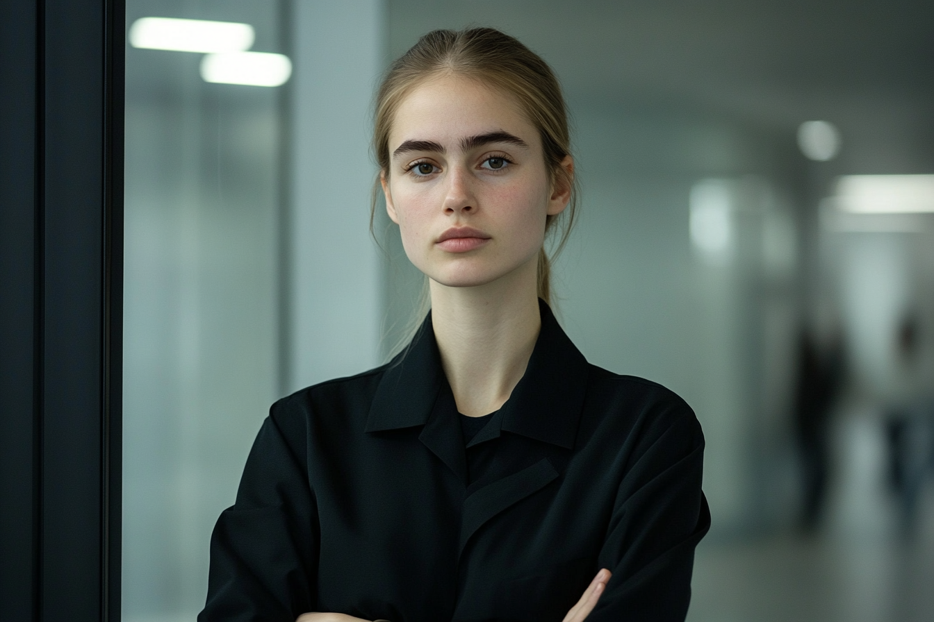 A young woman from Eastern Europe succeeding in accountancy.