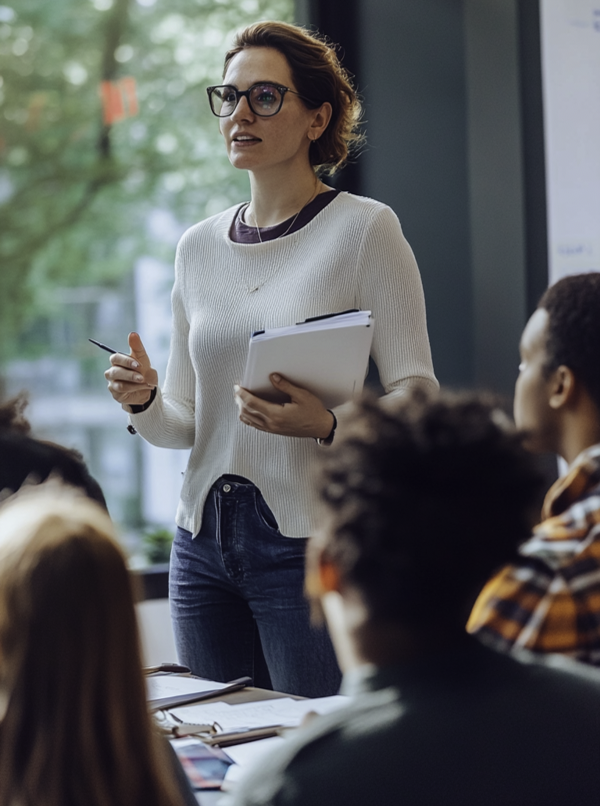 a tutor teaching an accounting qualification